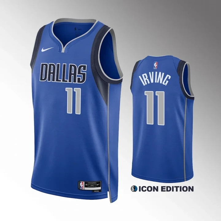 Kyrie Irving #11 Dallas Mavericks Blue Jersey - All Stitched