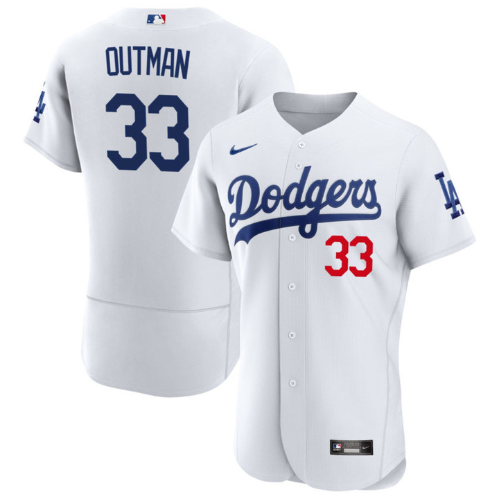 James Outman Los Angeles Dodgers White Jersey - All Stitched