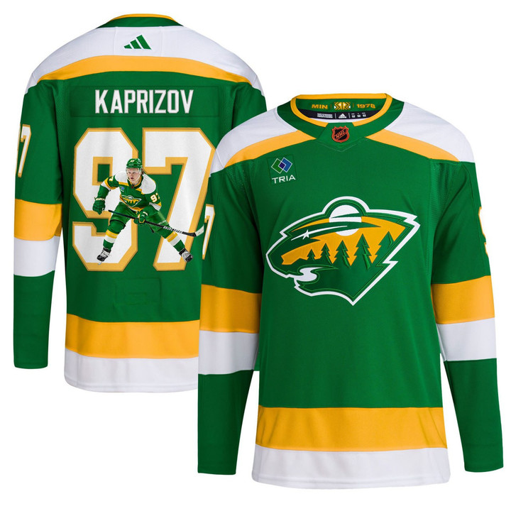 Kirill Kaprizov Minnesota Wild Reverse Retro Green Jersey - All Stitched