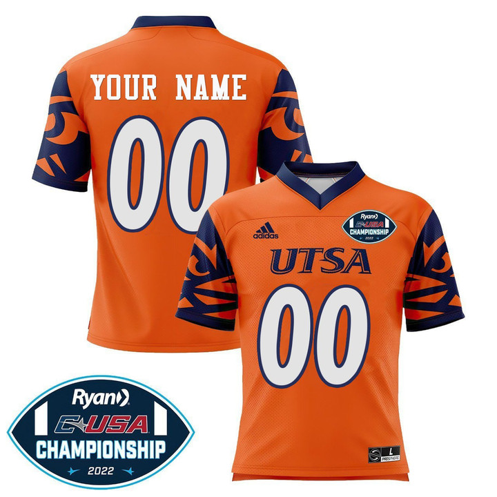 UTSA 2022 Champions Orange Custom Jersey - All Stitched