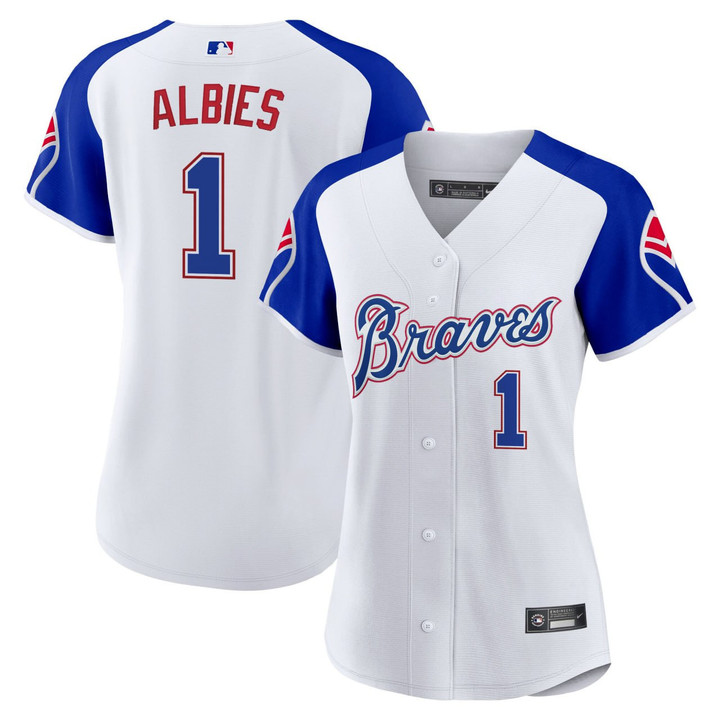 Women's Ozzie Albies Atlanta Braves 2023 City Connect Jersey - All Stitched