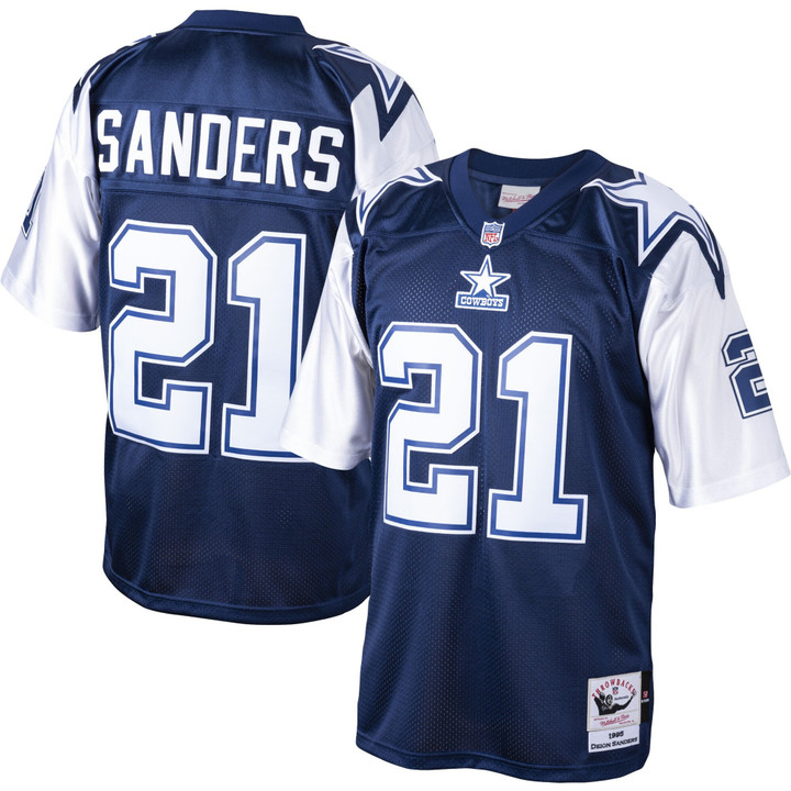 Deion Sanders Dallas Cowboys 1995 Retired Jersey - All Stitched