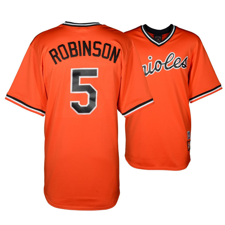 Brooks Robinson Baltimore Orioles Orange Jersey - All Stitched