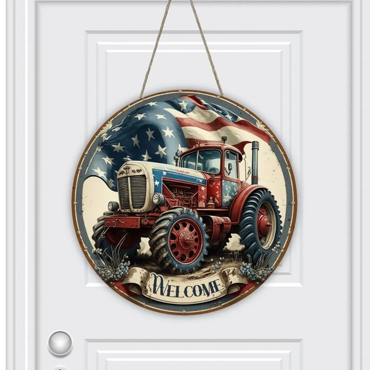 Farm Tractor V1- Personalized Wooden Sign