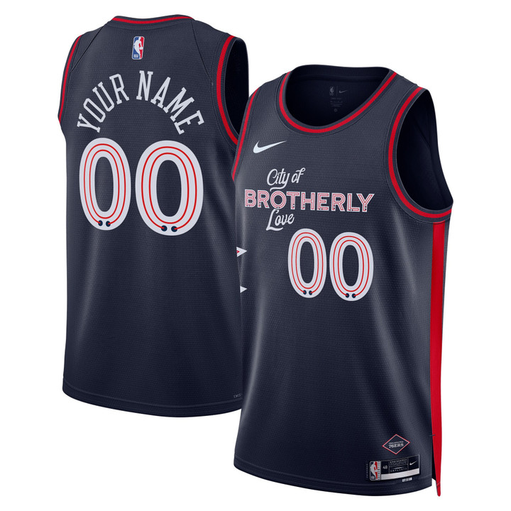 Philadelphia 76ers 2023/24 City Edition Custom Jersey – All Stitched