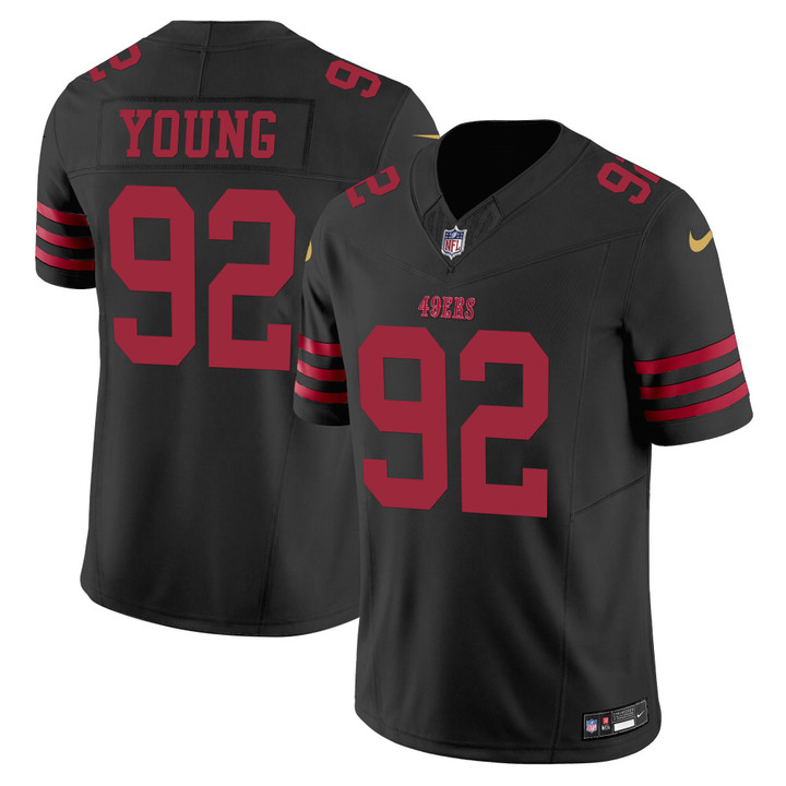 Chase Young San Francisco 49ers Black Jersey - All Stitched