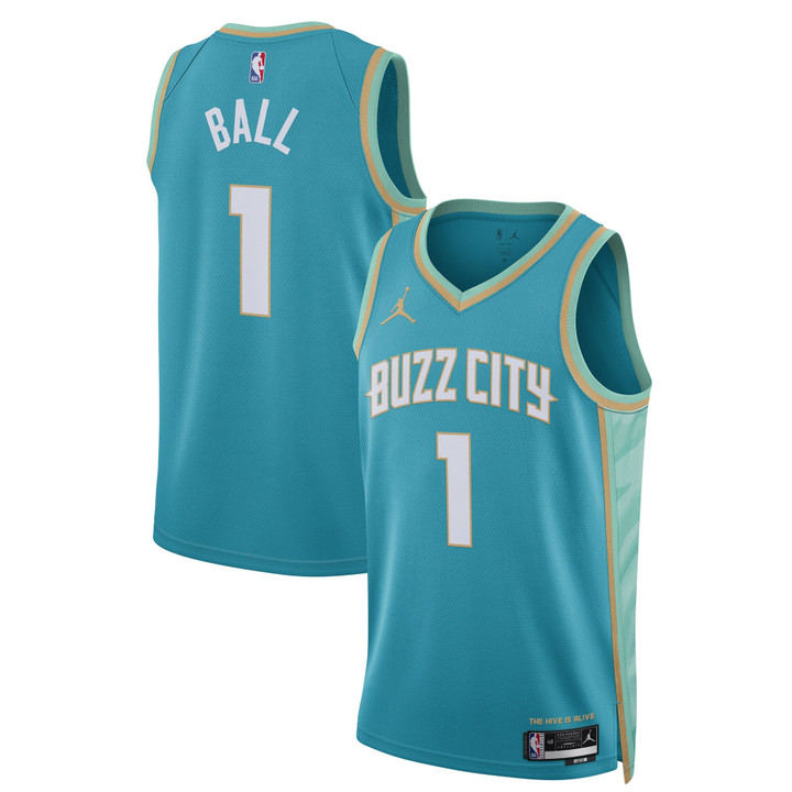 LaMelo Ball Charlotte Hornets 2023/24 Swingman City Edition Jersey - All Stitched