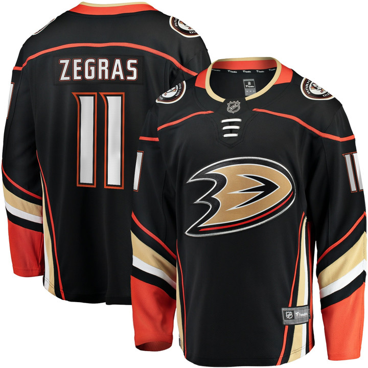 Trevor Zegras Anaheim Ducks Branded Home Breakaway Jersey - All Stitched