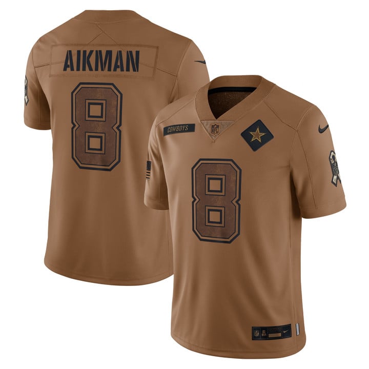 Troy Aikman Dallas Cowboys 2023 Salute To Service Limited Jersey - All Stitched