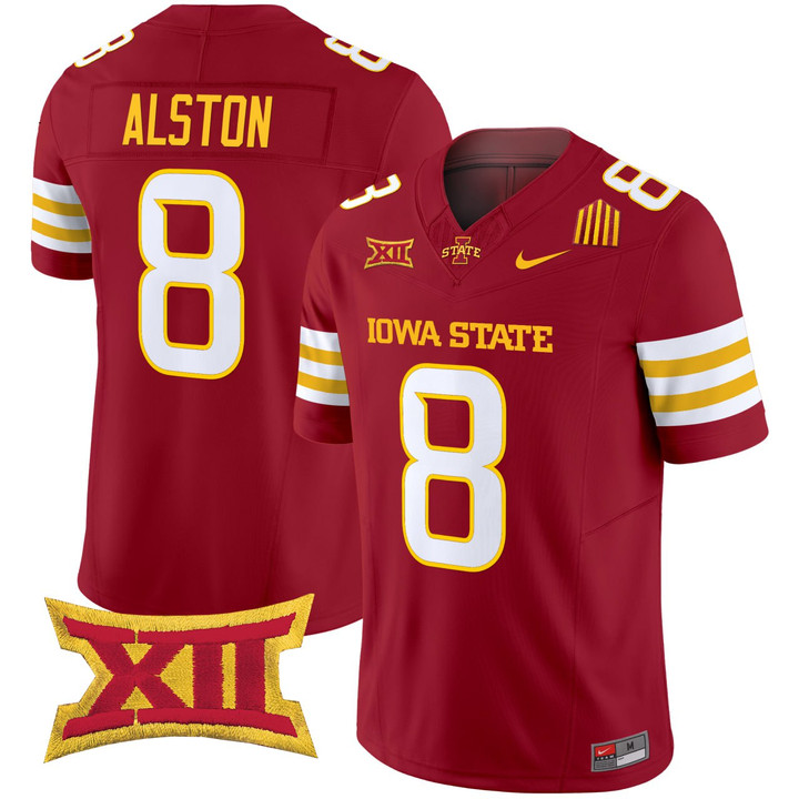 Isaiah Alston Iowa State Cyclones 2024 Vapor Limited Jersey - All Stitched