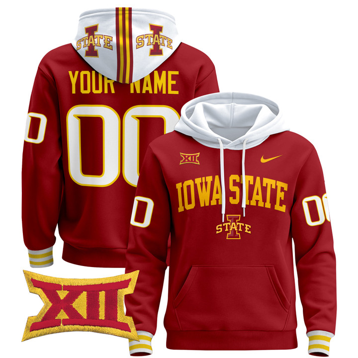 Iowa State Cyclones 2024 Custom Pullover Hoodie V2 - All Stitched