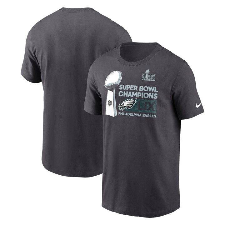 Philadelphia Eagles Super Bowl LIX Champs Trophy T-Shirt - Printed