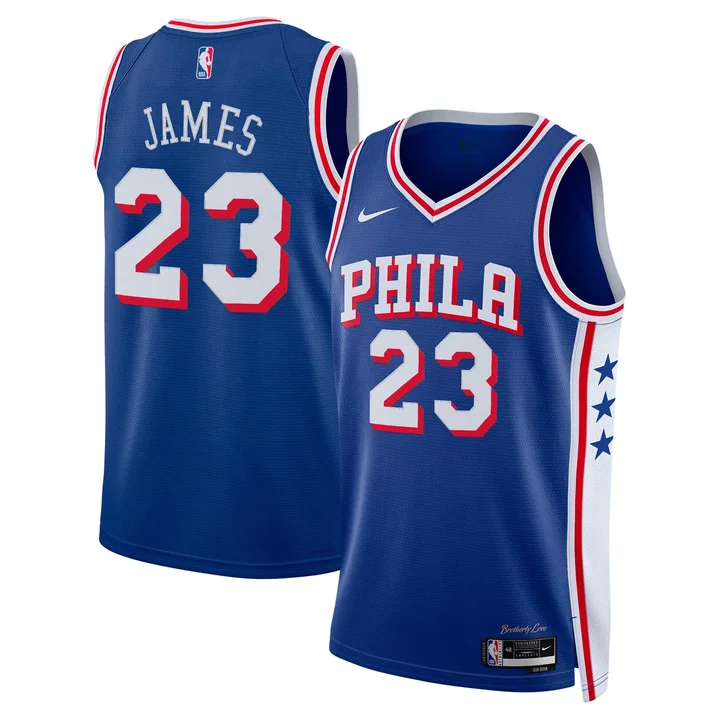 LeBron James Philadelphia 76ers Jersey - All Stitched
