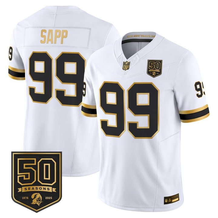 Warren Sapp Tampa Bay Buccaneers Jersey - All Stitched