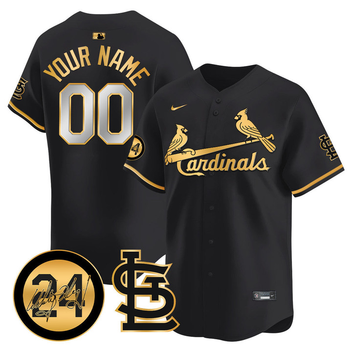 St. Louis Cardinals Memorial Vapor Premier Limited Custom Jersey - All Stitched