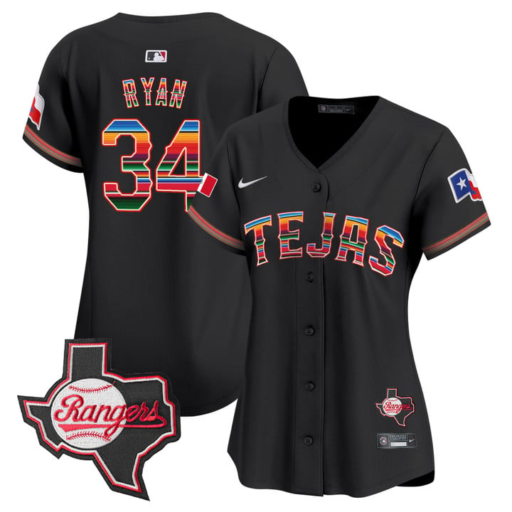 Women's Texas Rangers Mexico Texas Patch Vapor Premier Limited Jersey - All Stitched