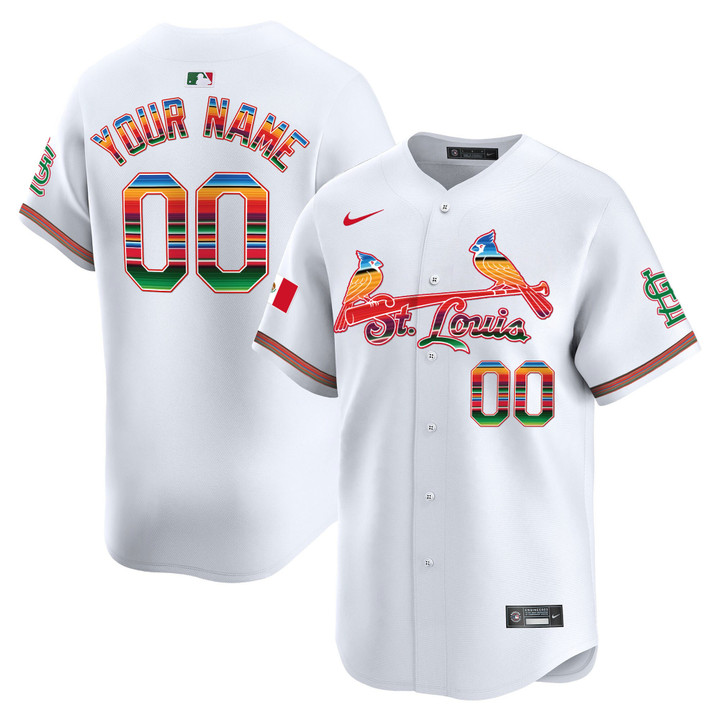 St. Louis Cardinals Mexico Vapor Premier Limited Custom Jersey - All Stitched