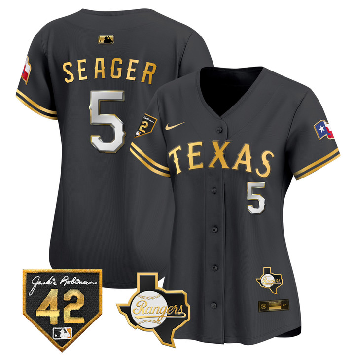 Women's Texas Rangers 2024 Jackie Robinson Patch Vapor Premier Limited Jersey - All Stitched