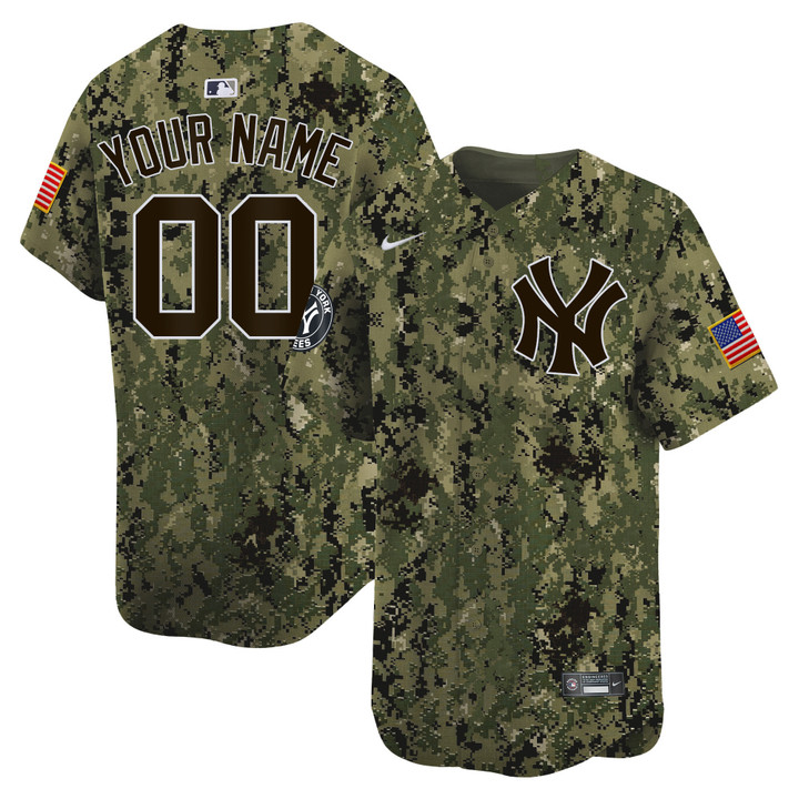 New York Yankees USMC Alternate Vapor Premier Limited Custom Jersey - All Stitched