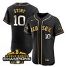 Men Boston Red Sox World Series Champion 2018 Gold Jersey - All Stitched
