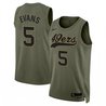 Mike Evans San Francisco 49ers Olive Green Basketball Jersey - All Stitched