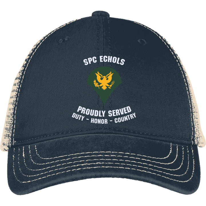 Army Veteran - Embroidered Mesh Back Cap