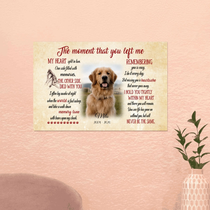 Personalized Dog Photo Landscape Poster