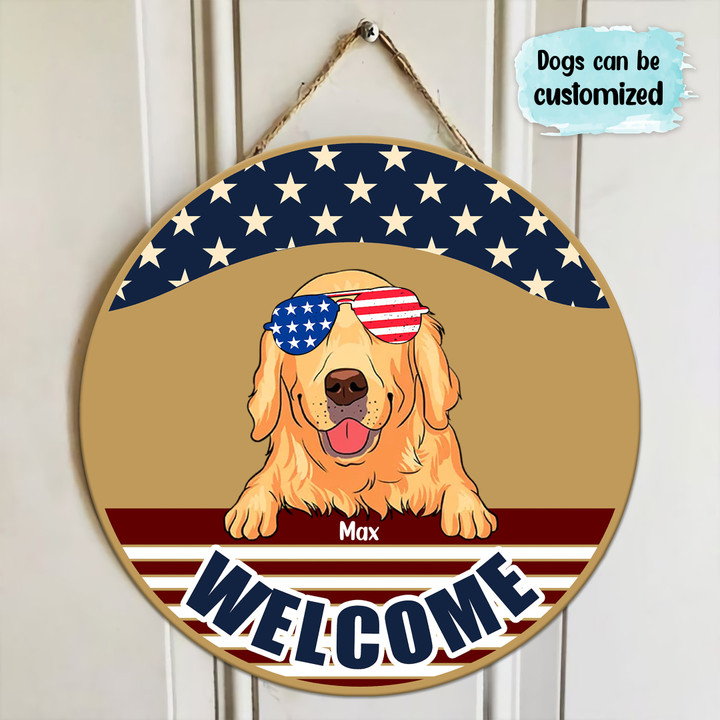 Welcome - Personalized Wooden Sign 01