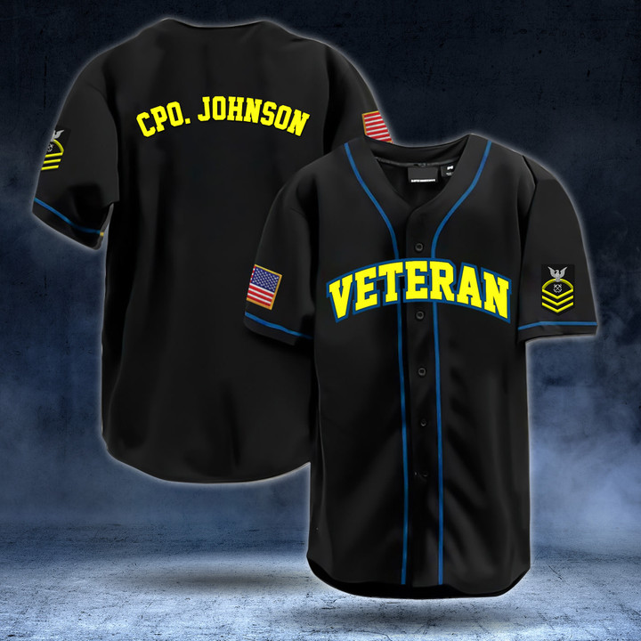 USN Veteran - Personalized Baseball Jersey 02