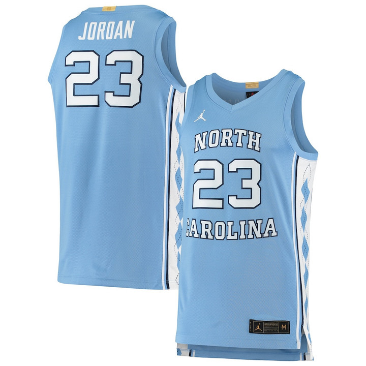 Michael Jordan North Carolina Tar Heels Light Blue Jersey - All Stitched