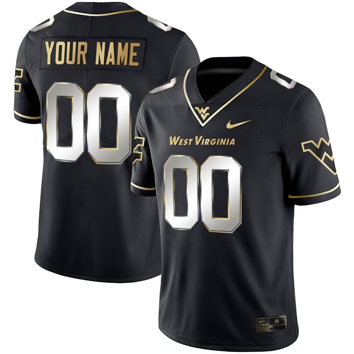 West Virginia Mountaineers Custom Name & Number Jersey - All Stitched