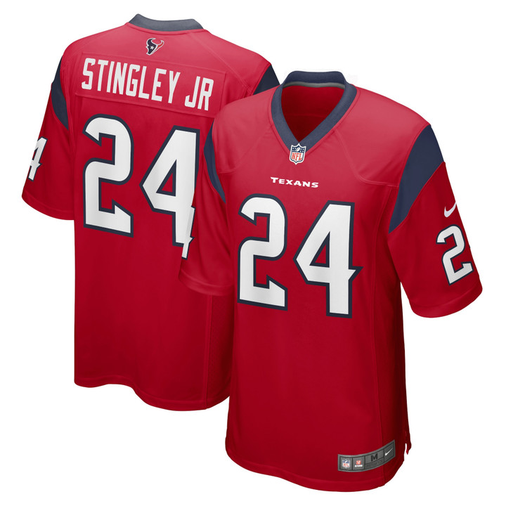 Derek Stingley Jr. Houston Texans Game Red Jersey - All Stitched