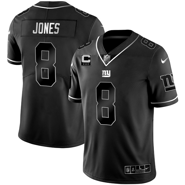 Giants Black Silver Vapor Jersey - All Stitched