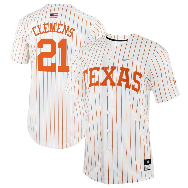 Roger Clemens Texas Longhorns Baseball Jersey - All Stitched