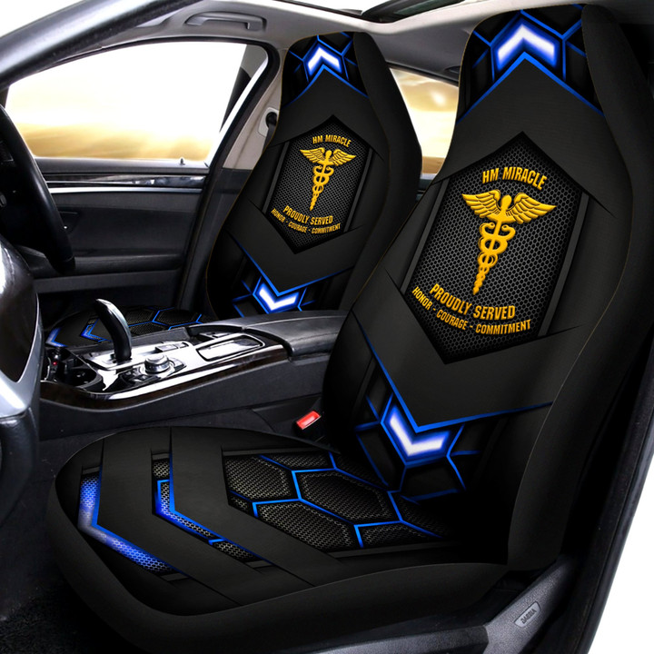 USN Rating Badges - Personalized Car Seat Cover