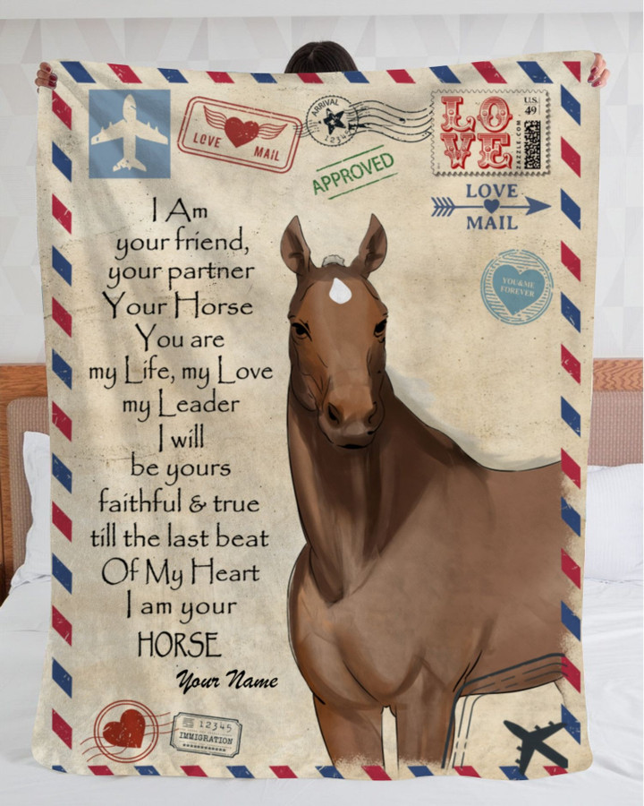 Personalized Horse, Horse Face Marking Blanket