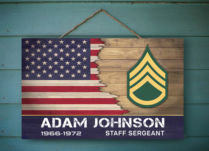 Army Veteran - Personalized Pallet Sign