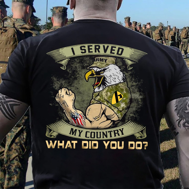 I Served My Country - Division Of Army Veteran - Personalized T shirt