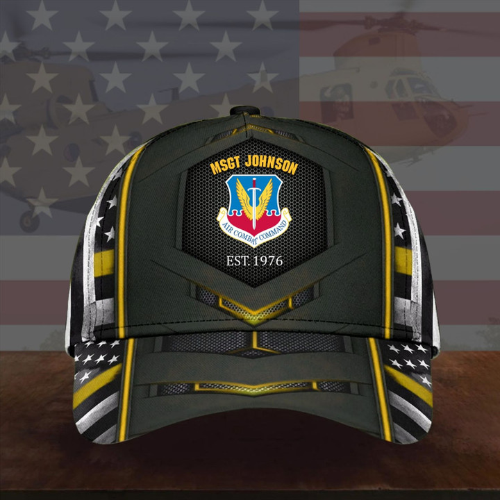 Air Force Veteran Custom Cap Division And Unit Personalized Gift