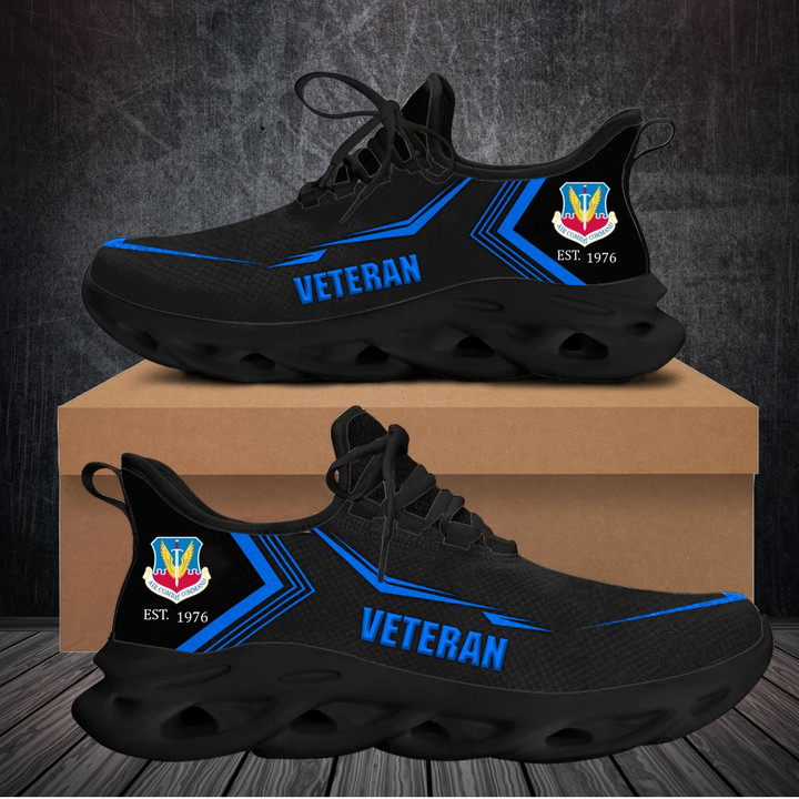 Air Force Veteran Custom Clunky Sneakers Division And Unit Personalized Gift