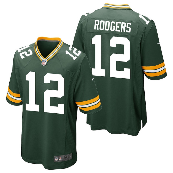 Men's Aaron Rodgers Green Bay Packers Green Jersey - All Stitched
