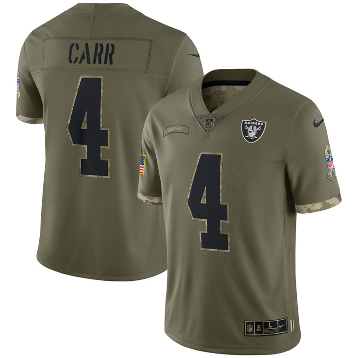 Raiders 2022 Salute To Service Retired Player Limited - Olive - All Stitched