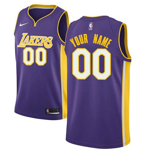 Los Angeles Lakers Custom Purple Jersey - All Stitched