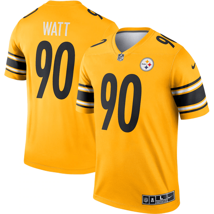 T.J. Watt Steelers Yellow Jersey - All Stitched