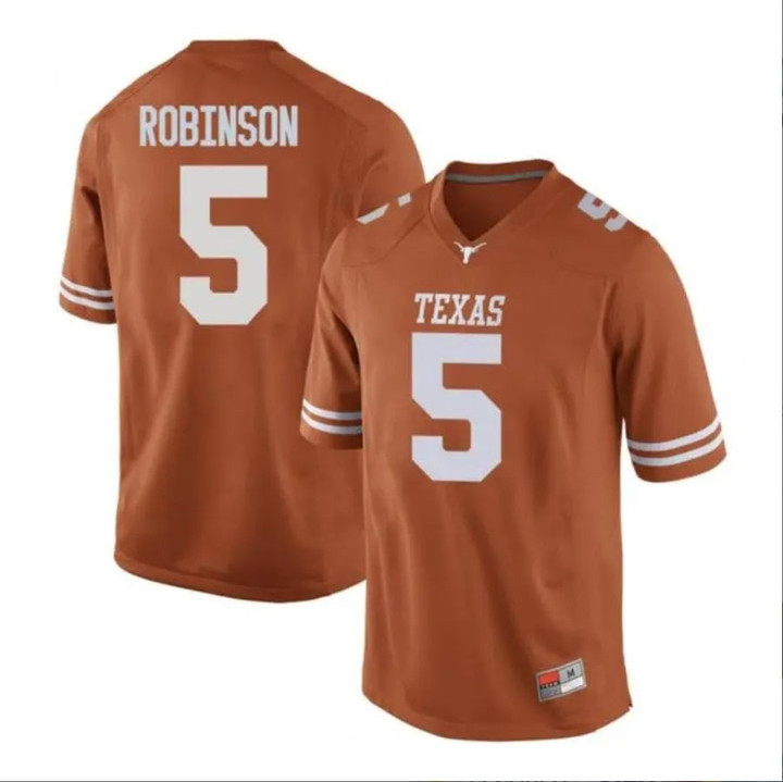 Bijan Robinson Texas Longhorns Jersey - All Stitched
