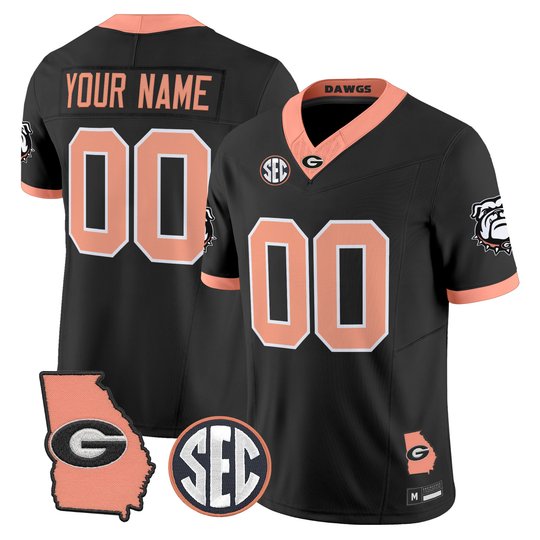 Georgia Bulldogs The Big Peach Vapor Limited Custom Jersey - All Stitched