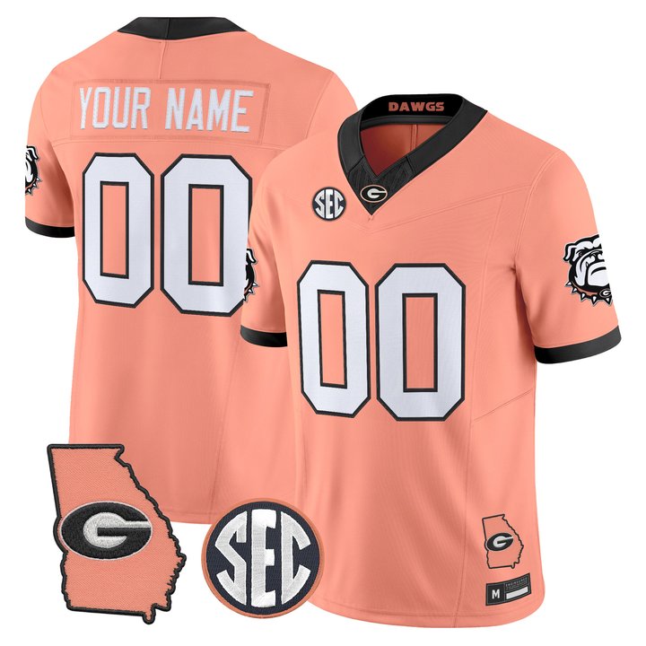 Georgia Bulldogs The Big Peach Vapor Limited Custom Jersey - All Stitched