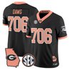 Men's Georgia Bulldogs The Big Peach Vapor Limited Jersey - All Stitched