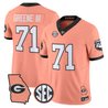 Men's Georgia Bulldogs The Big Peach Vapor Limited Jersey - All Stitched