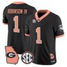 Men's Georgia Bulldogs The Big Peach Vapor Limited Jersey - All Stitched